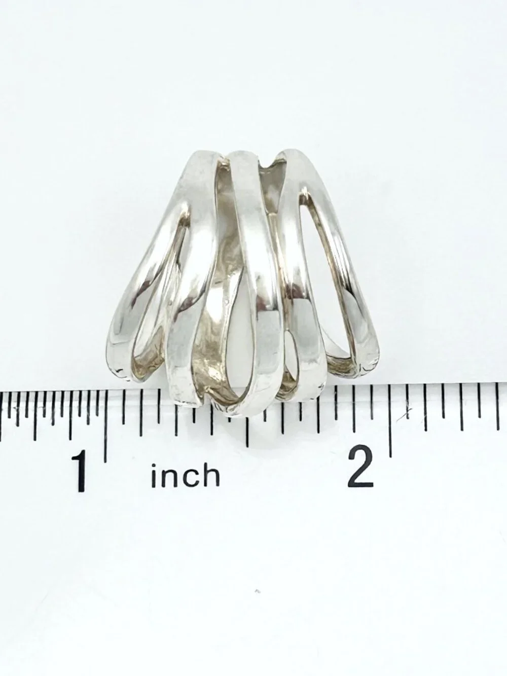RARE Vintage RLM Sterling Silver Band Knuckle Ring